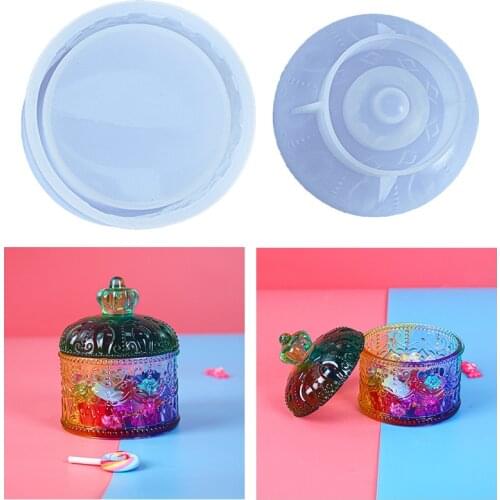 A Set Mold Cosmetic Jewelry Storage Makeup Box Silicone Resin Mold Tool Accessories For Jewelry DIY Decoration Handicraft Making