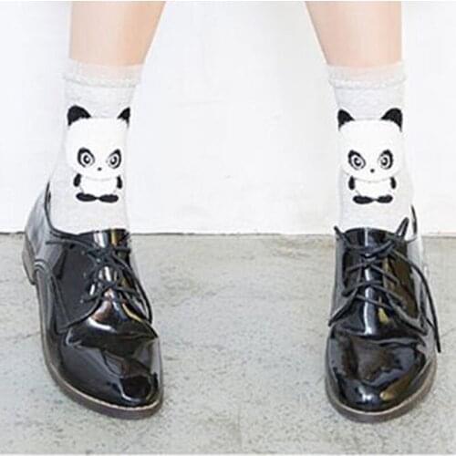 Fashion Female Three Dimensional Quality Cartoon Animal Head Ears Female Socks Casual Warm 1 Pair Of Cartoon Socks
