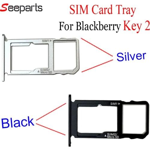 NEW For Blackberry Keytwo Key2 Sim Card Tray 4.5" BBF100-1 BBF100-2 BBF100-6 Sim Card Tray Holder For Blackberry Key 2 Sim Card