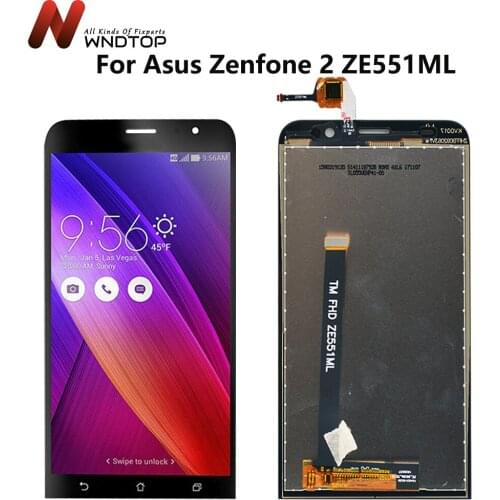 Tested 5.5'' LCD For ASUS Zenfone 2 ZE551ML LCD Display Touch Screen Digitizer With Frame For ASUS Zenfone 2 ZE551ML Z00AD LCD
