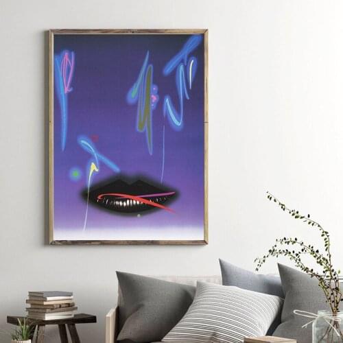 Koichi Sato Lip Romantic Poster Famous Japanese Design Master Artwork Prints Modern Abstract Wall Art Canvas Painting Home Decor
