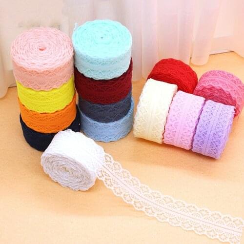 30MM Lace Ribbon Tape 10Yards/Lots Lace Trim Fabric DIY Embroidered Net White Lace Trimming Cord For Sewing Decoration