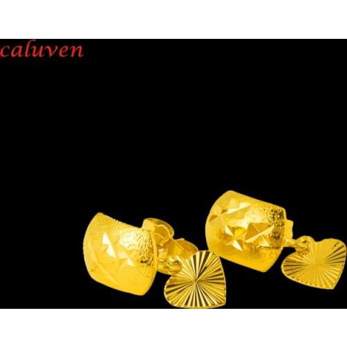 Heart Earring Ethiopian Eritrea Habesha Africa Earrings for Women / Girl, Gold Color Arab Middle Eastern Jewelry Mom Gifts