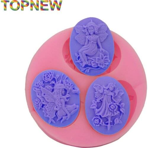 Flower Vase Silicone Cake Molds Non-Stick Sugar Fondant Jelly Jello Lace Moulds 1642
