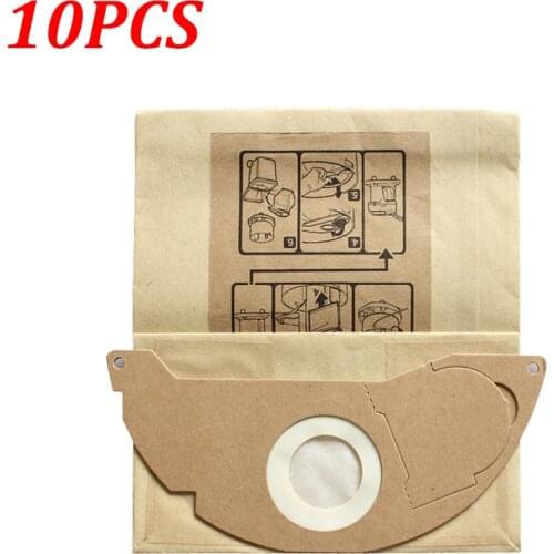 10PCS/6PCS Vacuum Dust Filter Paper Bag for KARCHER WD2250 A2004 A2054 MV2 Robot Vacuum Cleaner Replacement Parts Accessories