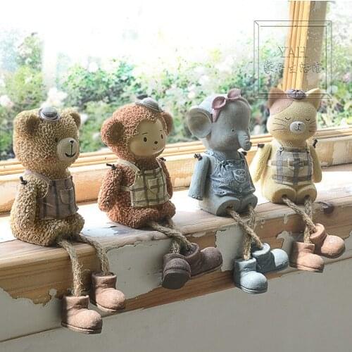 Creative Home Hanging Doll Resin Craft Small Ornaments Room Bedroom Decorations