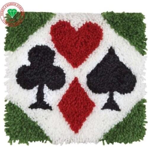 Embroidery thread carpet embroidery pillowcases stitch embroidery thread Latch hook rug kits cushion rug home embroidery cushion