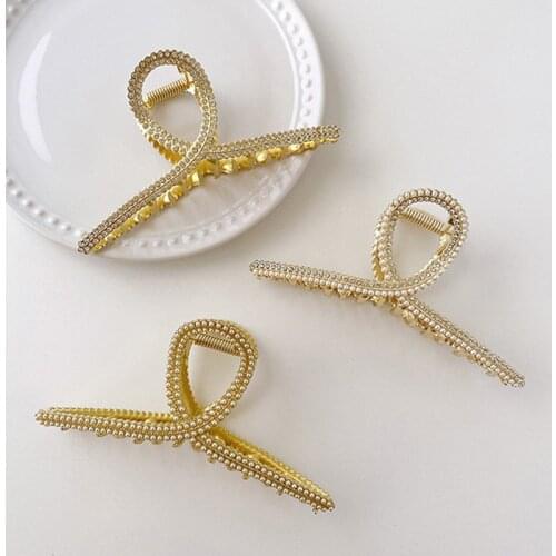 6 Styles Elegant Pearl Hair Claws Woman Hairpins Hair Accessories Girls Hair Crab Headwear Hairgrip Fashion Barrettes