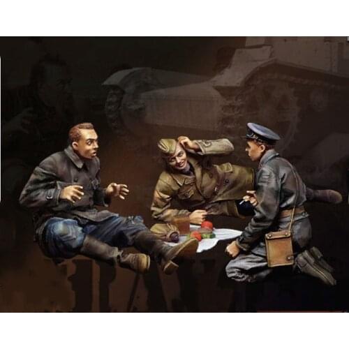 1/35 Resin Model Figure GK ,3 Figure , Unassembled and unpainted kit