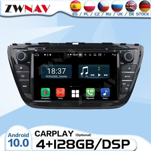 128G 2 DIN Carplay Android 10 Radio Receiver For Suzuki S-Cross SX4 2014 2015 2016 2017 Audio Stereo Video Player GPS Head Unit
