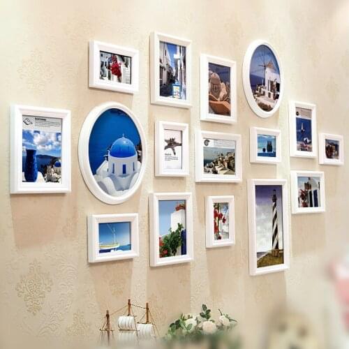 16 pcs/set Picture Frames Wall Photo Frame Combination Wedding Frame Collage For Pictures Nordic Hanging Photo Album Home Decor