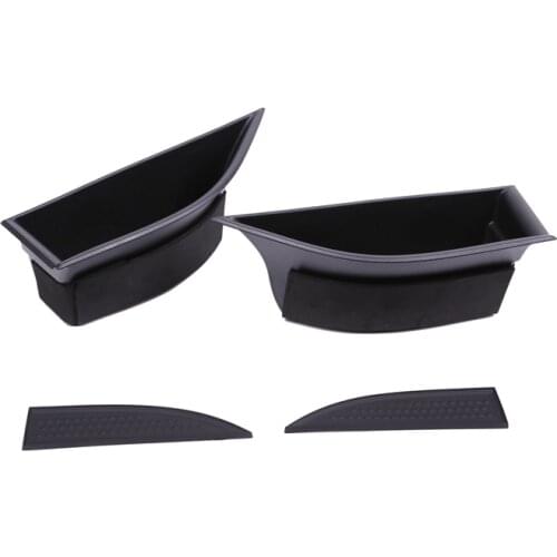 2Pcs Car Armrest Door Storage Box Bracket Tray for Land Rover Range Rover Evoque 16-18