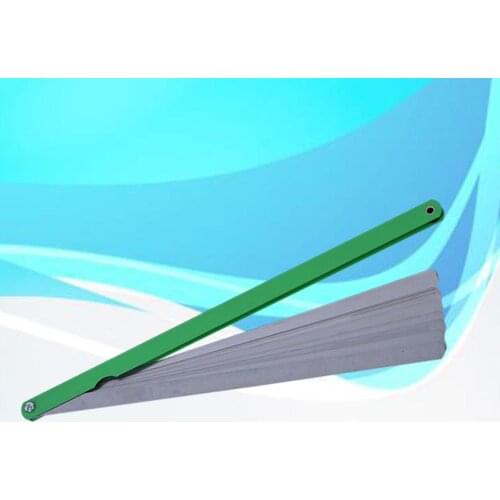 Car Feeler Gauge 100mm 0.02-1mm 17 Blade Thickness Microplate Gap Measure Tool
