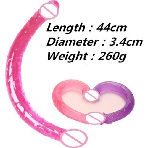 Sex U Shape Double Big Realistic Dildo Vagina Anal Women Gay Lesbian Double Ended Dong Penis Artificial Penis Sex Toys