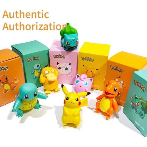 Authentic Authorization PKQ Action Figures Cartoon Anime Figure Model Doll Ornaments Girls Boys Present Toys for Children Gifts