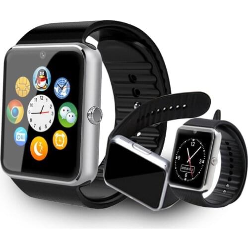 GT08 Bluetooth Smart Watch Phone Andriod IOS Touch Screen Support Sim Card TF Memory Card With Camera Smart Clock GT08 Watch