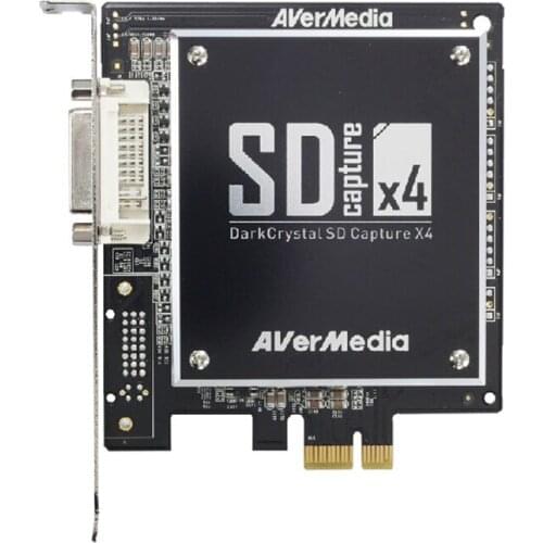 English Version C968 Media 4 Channel Video Capture Card With SDK Windows OS SD Capture X4 AV PCI E DVR Cards