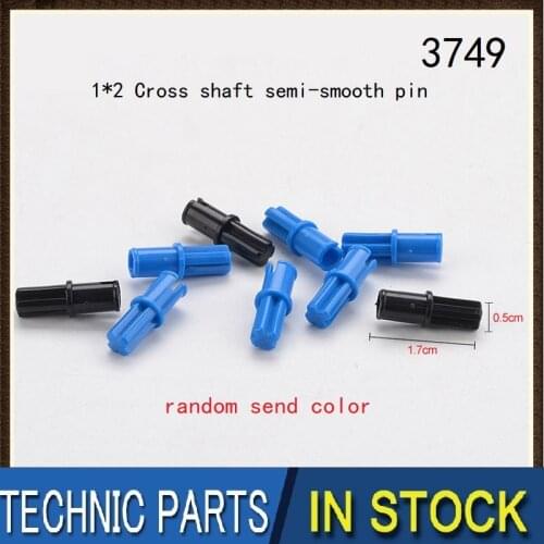 MOC Bricks High -tech Axle Pin without Friction Ridges Lengthwise fit with 3749 DIY Building Blocks Toys for kids gifts