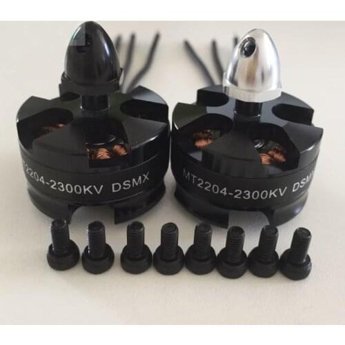 2PCS DSMX MT2204 KV2300 Brushless Motor CW CCW Motor for RC FPV 250 Quadcopter Airplane DIY Parts