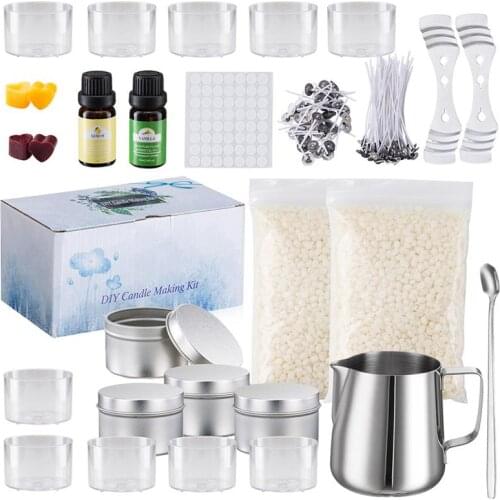 1 set of candle making supplies DIY candle making kit beeswax crafts birthday party making simple set