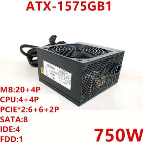 New PSU For Enhance 750W Power Supply ATX-1575GB1