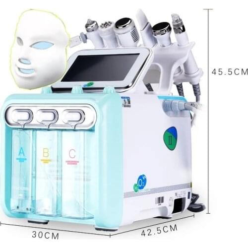 Portable 7 In 1 H2O2 Water Oxygen Vacuum Cavitation Jet Peel Hydra Beauty Skin Cleansing Dermabrasion Facial Machine