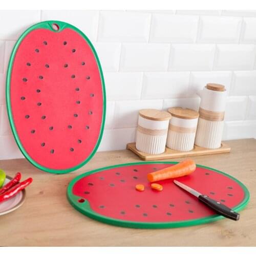 Watermelon Shape Chopping Blocks Non-slip Cutting Board for Home Vegetable Fruit Cutting Meat Cutter Mat Kitchen Tool