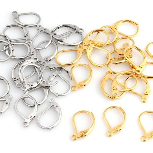 20pcs Stainless Steel Hook Earrings Hoop For Women French Earrings Wire Earrings Base For DIY Jewelry Making Supplies Accessorie