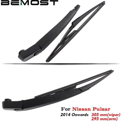 BEMOST Auto Car Rear Windshield Wiper Blade Arm Soft Natural Rubber For Nissan Pulsar 305MM Hatchback 2014 2015 2016 2017 2018