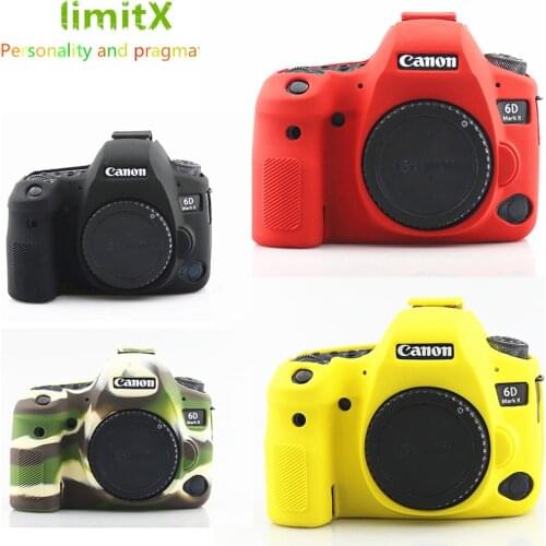 Silicone Armor Skin Case Body Cover Protector for Canon EOS 6D Mark II 2 6D2 6DII DSLR Digital Camera ONLY