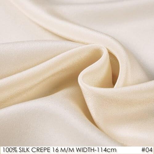 [Special Offer]SILK CREPE DE CHINE16mm Width45"-114 cm100% Pure Silk Dress Fabric Wedding Dress Fabric Meter