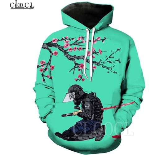 Japanese Anime Hoodie Streetwear Sweatshirt Fashion Men Women Long sleeve Outerwear Samurai Death 3D Print Hoodies Free Shipping