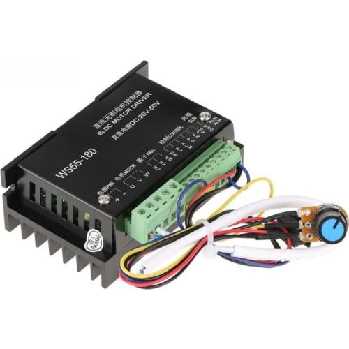 WS55-180 DC 20V-50V Motor Driver Controller CNC Brushless Spindle BLDC Motor Driver Controller