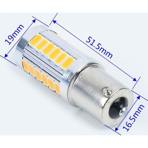 YELLOW Turn Signal LED 3000K 4Pcs Easy Installation Low Power Consumption