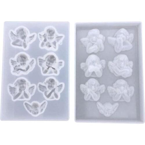 1pc Silicone Little Angel Shape Silicone Mold For DIY Molds Pendant Jewelry Tools Making Mould Soap Making