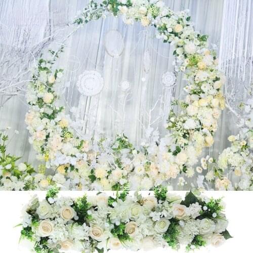 100cm Artificial Silk Rose Row DIY Wedding Road Guide Arch Decoration Artificial Flower Opening Studio Props Dress Up Flower