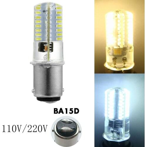110/120V 2.6W White/Warm White LED Corn Bulbs Crystal Lamp 64SMD Energy Saving Lamp for Sewing Machine Lighting Accessory