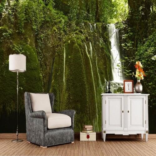 Customized papel de parede 3d, rocky mountain stream mural for living room bedroom sofa background decorative wallpaper