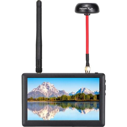 800*480 5 inch Disply 5.8G FPV Monitor with Diversity Dual Receiver for FPV Racing Drone RC Quadcopter Multicopter Model Parts