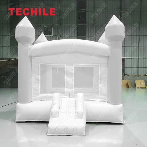 Free shipping with blower 10X10ft pvc Inflatable bouncing castle slide toddler mini white bounce house jumper bounce house