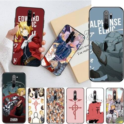 Anime Fullmetal Alchemist Phone Case for Redmi 9A 8A 7 6 6A Note 9 8 8T Pro Max Redmi 9 K20 K30 Pro