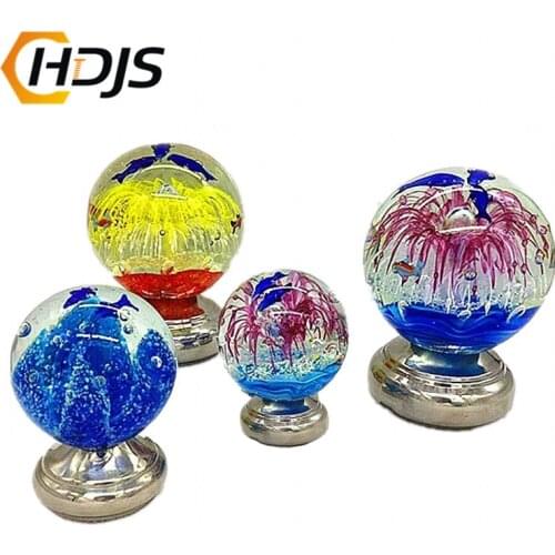 Crystal ball 304 stainless steel ball seat, connecting ball stair handrail, outdoor guardrail decoration, interior decoration