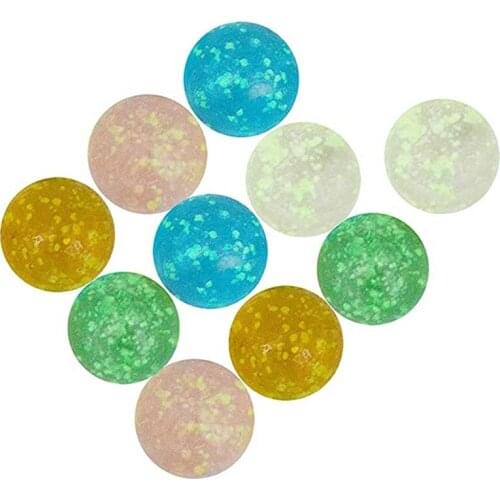 20PCS Of Luminous Glass Ball 20MM Cream Console Game Pinball Machine Cattle Small Marbles Pat Toys Parent-child Machine Beads