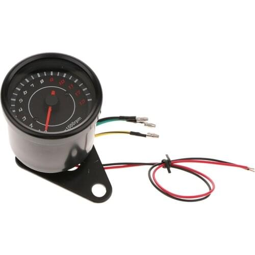 Motorcycle Backlight Tachometer Indicator Stand For 0-13000rmp