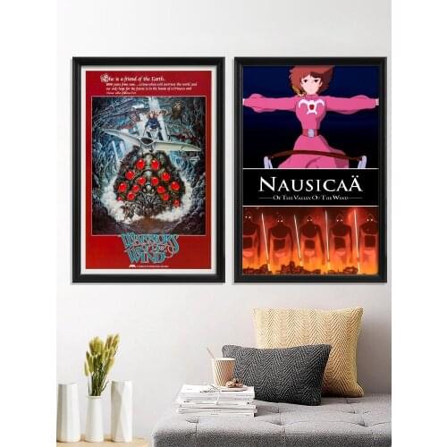 Wind Valley Nausicaa of Cartoon Anime the Valley of the Wind Poster Room Home Gift Art Silk Prints Decor Wall Stiker