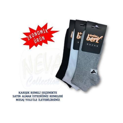 12 Pack Flat Lycra Economic Mens Booties Socks Cotton Lycra Mens Booties Socks