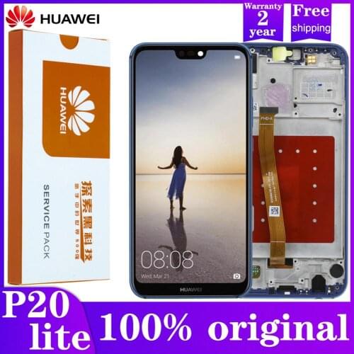 Original 5.84'' LCD with Frame for Huawei P20 Lite Nova 3e LCD Display Touch Screen Digitizer Assembly ANE-LX1 ANE-LX3