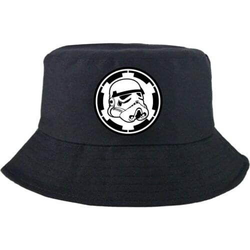 Disney Star Wars Bucket Hat Outdoor Street Movies Panama Cap Cotton Double-sided Sunbonnet Graphic Summer Fashion Fisherman Hat