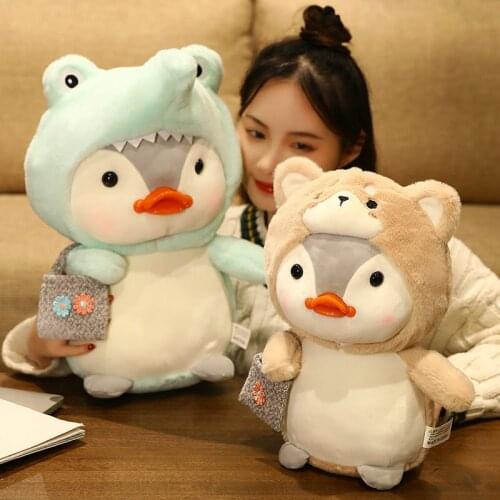 New Style Lovely Penguin Plush Toy Soft Cartoon Stuffed Animal Alligator Doll Kids Sleeping Children Birthday Presents