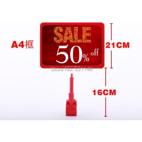 Free Shipping Price display frame/Poster display frame for Supermarket&Shop(Size:A4)